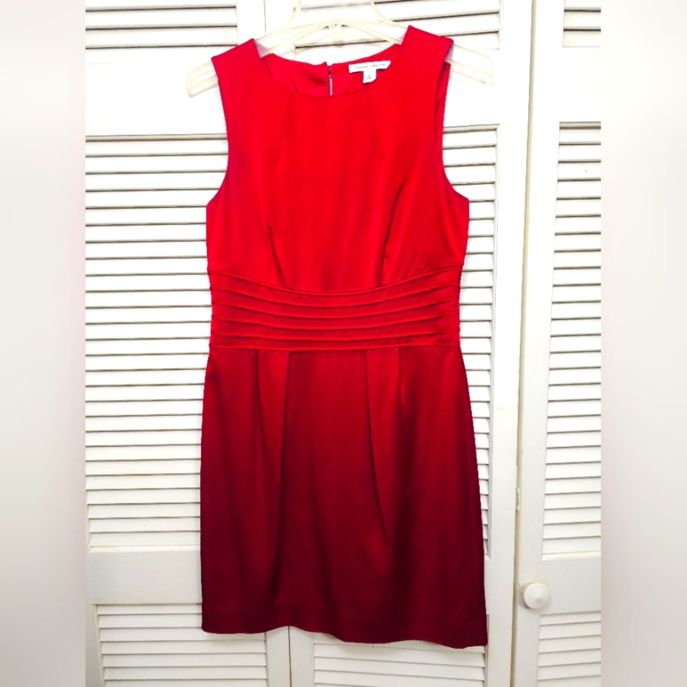 Banana Republic red cocktail dress fully lined size 6